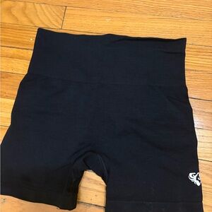 Women's Black High-Rise Bike Shorts